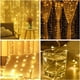 thumbnail image 5 of Cortina de luz LED, cortina de cadena de luz USB, 8 modos con control remoto, cadena de luz para dormitorio, decoración interior al aire libre, fiesta boda Navidad cumpleaños jardín, 5 of 8