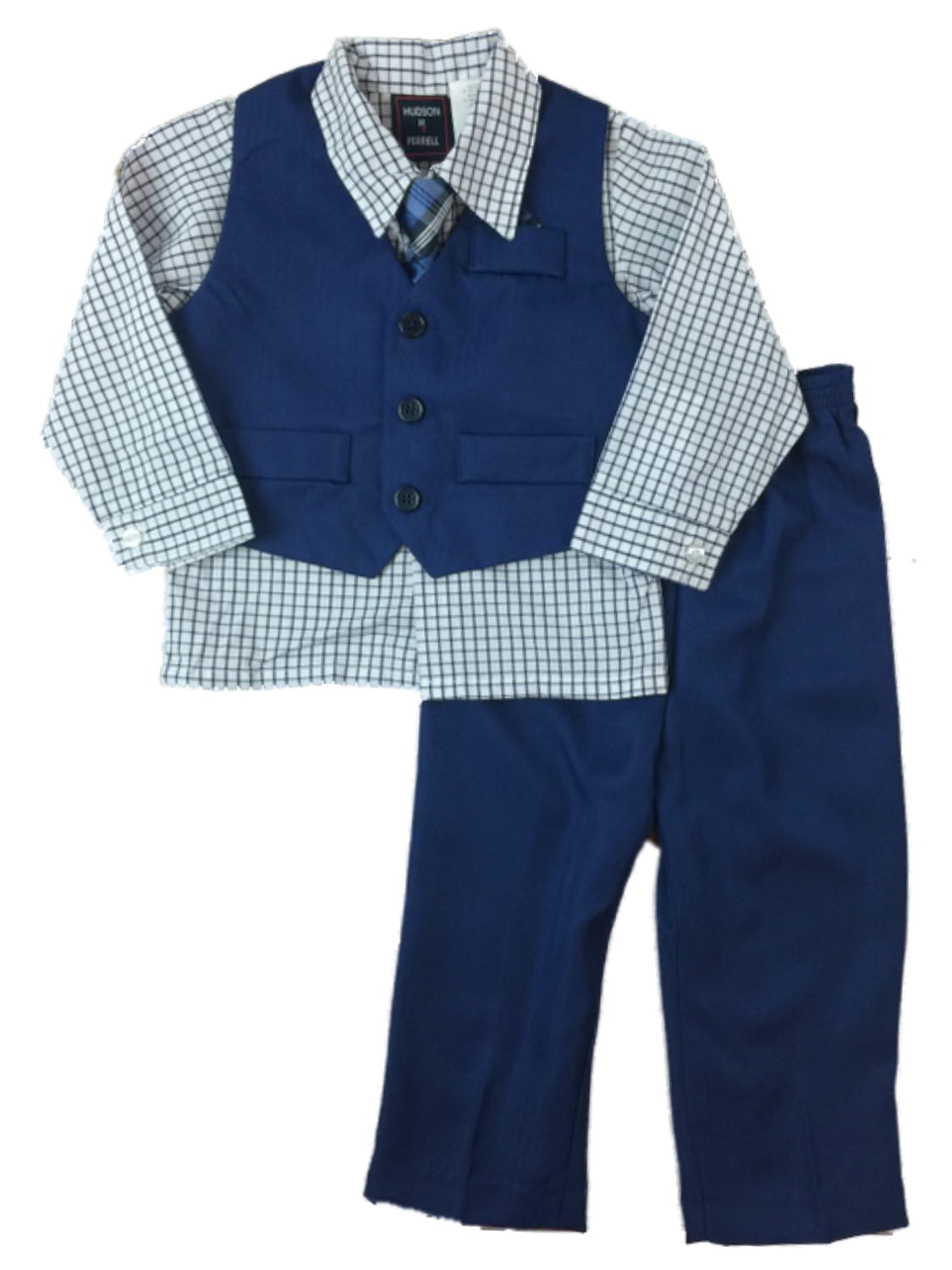 Infant & Toddler Boys 4pc Vest Suits Size 3/6 Months 5T 