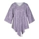 thumbnail image 4 of Moda Mujer Causal V-Cuello Impresión Blusa 3/4 Manga Bandag Camiseta Verano Tops Fridja  czfsfas4475, 4 of 8
