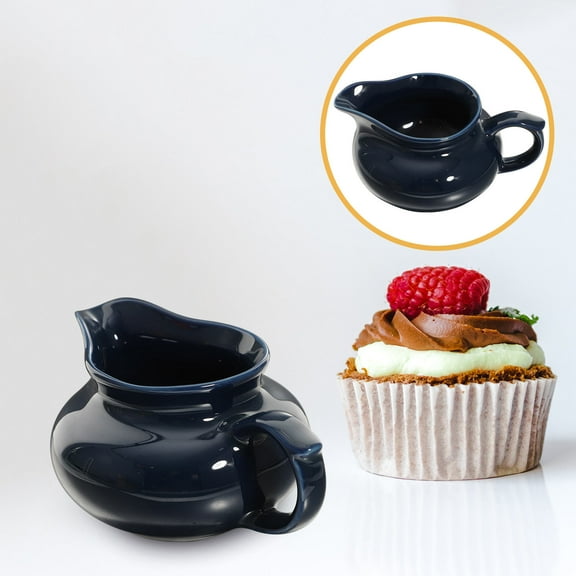PTOOTP Ceramic Gravy Boat Multi-Function Condiment Cup for Serving and Storage Kitchen Tableware
