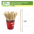 thumbnail image 3 of [4000 Pack] Wooden Coffee Stirrer Sticks 7.5 inch - Bio Degradable, Eco Friendly Beverage Stirrers, Splinter Free Birch Wood - Disposable Drink Stir Stick for Tea, Beverage, Coffee and Arts & Crafts, 3 of 7