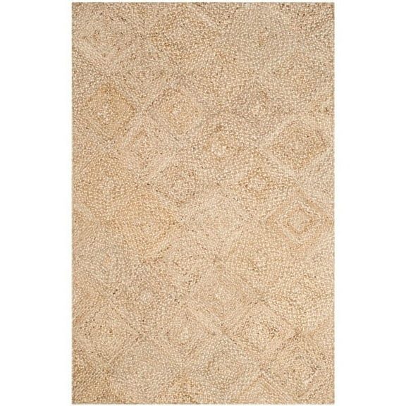 SAFAVIEH Natural Fiber Galley Braided Jute Area Rug, Natural, 4' x 6'