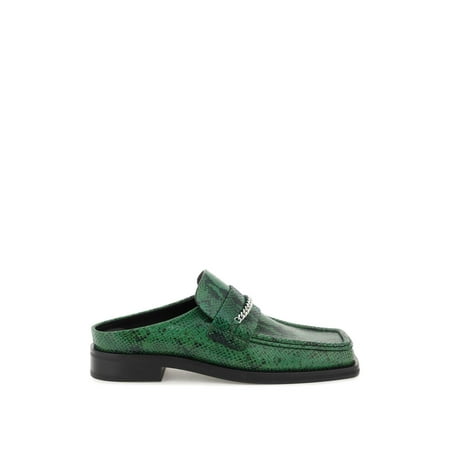 

Martine Rose Piton-Embossed Leather Loafers Mules Men