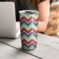 thumbnail image 4 of 20oz Tumbler with Lid and Straw Stainless Multicolour Block Steel Vacuum Insulated Water Coffee Tumbler Cup, Double Wall Vacuum Insulated Travel Mug Reusable Tumblers for Ice Drinks, Hot Beverage, 4 of 7