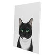 thumbnail image 2 of Wayfare Art Canvas Prints Poster, 8 x 10 inch Wall Decor Canvas Artwork, Tuxedo Cat White Chin, 2 of 7