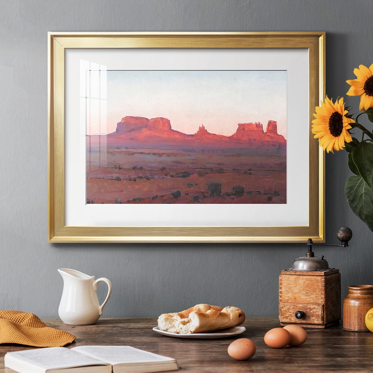 Red Rocks at Dusk II Premium Framed Print - Ready to Hang