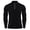 Black, variant on Men Quarter Zip Pullover Long Sleeve Lightweight Athletic Shirt UPF Sun Protection Golf Fishing Outdoor Rash Guard