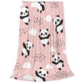thumbnail image 2 of Bingfone Panda Flying In The Sky Between Clouds And Star Print Flannel Fleece Blanket Throw Blanket For Bed,Sofa,Couch,Travel,Camping(50"X40"), 2 of 9
