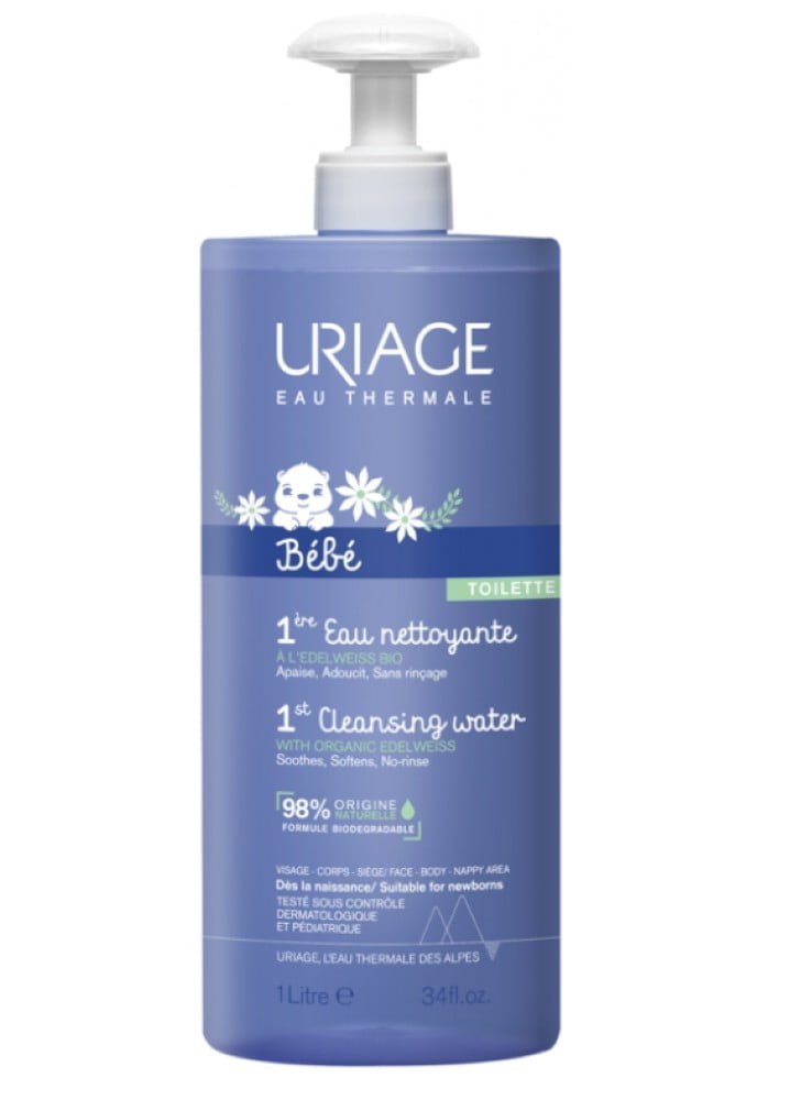 Uriage Baby 1st Cleansing Water 1L for Face and Body 
