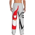 thumbnail image 3 of Goofa Gnome Home With A Cute Gnome Pattern Printed Soft Pajama Pants for Men, Wide Leg Comfy Casual Lounge Yoga Pants-X-Large, 3 of 9