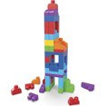 thumbnail image 3 of MEGA BLOKS 80-piece Big Building Bag Blocks for Toddlers 1-3, Blue, 3 of 6