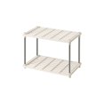 thumbnail image 1 of Fesfesfes 4-Tier Ventilated Shelf Organizer,Adjustable Home Storage Rack for Basement, Closet, Garage (Easy Assembly White Design) Beige, 1 of 5