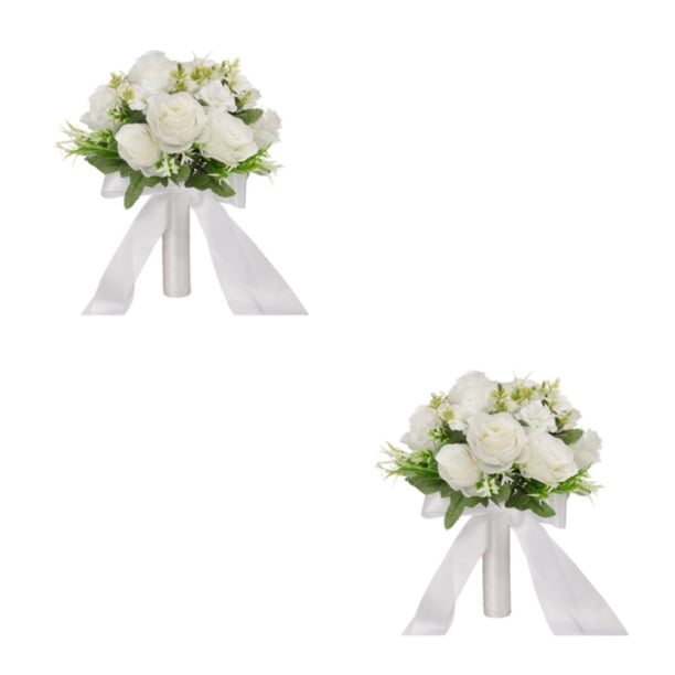 Toystoory Ramo De Novia Hecho A Mano Con Exquisitas Flores Artificiales Magníficos Ramos Type1 NO1