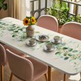 thumbnail image 3 of Green Eucalyptus Leaves Table Cloths for 8 Foot Rectangle Tables, Vintage Art Farmhouse Rustic Patio Waterproof Elastic Fitted Tablecloths, Washable Rectangular Table Cover for Camping, 3 of 8