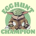 thumbnail image 2 of Men's Star Wars: The Mandalorian Easter Grogu Egg Hunt Champion  Graphic Tee Beige Large, 2 of 4