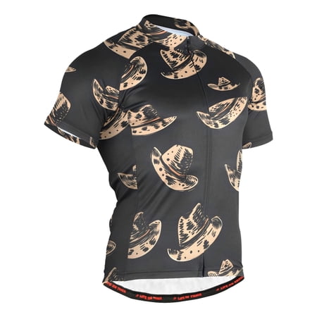 joogoo Art Hat Pattern Men s Cycling Jerseys Mountain Bike Short Sleeve Tops 3XL
