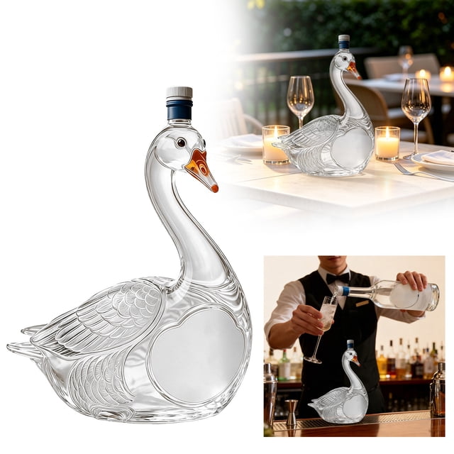 2026 Glass Whiskey Bottle 12oz Shaped Glass Decanter Elegant Liquor Bottle Practical Bar Display Gift For Whiskey