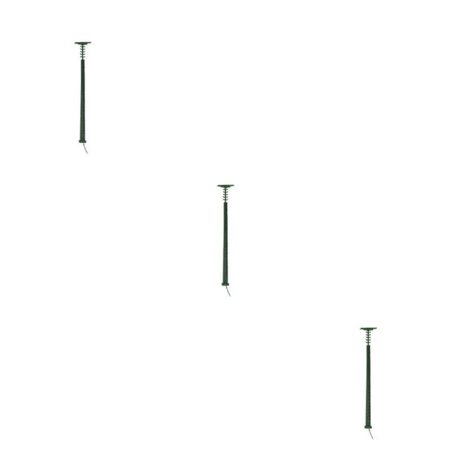Langgg Model Railway Lamp Micro-Landscape Outdoor Scenery Layout Mini-Size LED Metal Lamppost Miniature Ladder Streetlights Green (Warm Light) 3Set