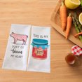 thumbnail image 4 of CSChome Microfiber Kitchen Towel Kitchen Towel Cartoon Food Pig Printed Great Water Absorption Dish Towel Fast Drying Tear-resistant Hand Towel Cleaning Dishcloth Quick-drying Dish Towel, 4 of 5