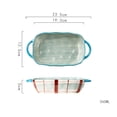 thumbnail image 2 of 560ML Large Capacity Ceramic Baking Dish Home Baking Baking Rice Bowl Salad Bowl Soup Plate, 2 of 4