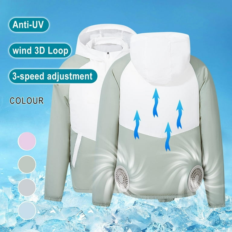 Air-Conditioned Cooling Jacket – Wearable Fan Coat with 3-Speed