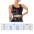 thumbnail image 3 of TFixol Sujetador deportivo para mujer con estampado Tie-dye y almohadilla extraíble que absorbe la humedad Yoga Running, 3 of 8