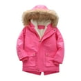 thumbnail image 3 of Vedolay Boy's Winter Jackets Boys Zipper Jacket Kid Outerwear Hoodies Windbreaker Coats,Hot Pink 5-6 Years, 3 of 3