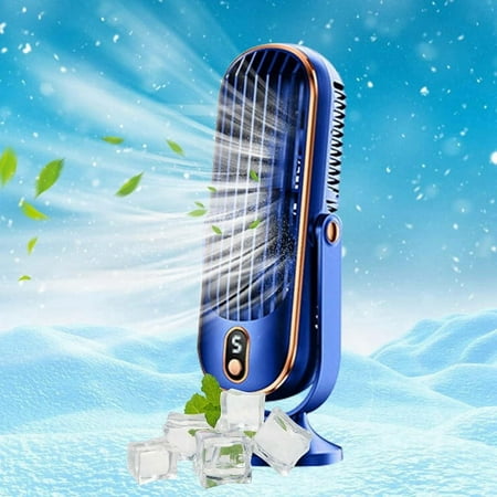

720° Flippable Bladeless Tower Fan Oscillating Silent Fan with 5 Modes Energy Efficient for Bedroom Office Blue