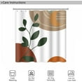 thumbnail image 6 of Abstract Boho Shower Curtain for Bathroom Moon Eucalyptus Leaves Waterproof Polyester Shower Curtains Modern Minimalist Artistic Aesthetic Shower Curtain with Hooks Decorative, 72x84 Inch, 6 of 6