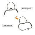 thumbnail image 5 of Uxcell Metal Purse Frames, 7.5" 2Pack Kiss Lock Clasp Frame for Coin Bags Sewing DIY, Black, 5 of 6