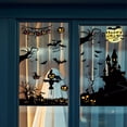 thumbnail image 5 of Halloween Window Stickers with Spider Pumpkin and Bat Design, Adhesive-Free Holiday Window Clings for Party Decor, Spooky Removable Decals for Home Display, 5 of 6