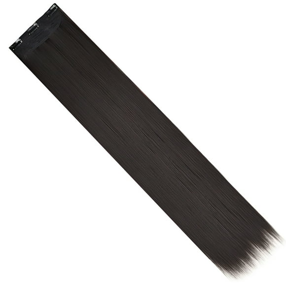 KAKOWELY hair extensions Clip In Hair Extensions Long Straight Hair Pieces Natural Look Synthetic Hair Pieces31.5"X6.3"X0.39"