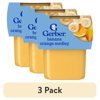(3 pack) Gerber 2nd Foods Baby Food, Banana Orange Medley, 4 oz Tubs (2 Pack)