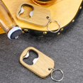 thumbnail image 5 of Puntoco Liquidación de artículos de cocina Abridor de botellas de cerveza de madera con clip de acero inoxidable, portátil e innovador para uso doméstico, llavero con cuerda para colgar y abridor, 5 of 5