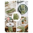 thumbnail image 3 of Sage Green Gold Cloth Napkins Set of 4 Reusable Dinner Napkins, Aesthetics Flower Boho Watercolor Art Cocktail Napkin Washable Table Napkins for Wedding/Holiday Party/Baby Shower 20"x20", 3 of 7