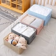 thumbnail image 5 of Caja de almacenamiento tipo cajón para artículos diversos, caja de almacenamiento con acabado de tela tipo cubierta, 5 of 5
