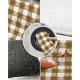 thumbnail image 3 of Farmhouse Plush Shag Bath Rugs Modern Khaki White Buffalo Checker Soft Fluffy Floor Doormat Carpet,Non-Slip Door Mats for Living Room Bedroom Kitchen Entryway Watercolor Plaid, 3 of 6