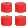thumbnail image 7 of Colorful Lace Trim 4 Rolls in Total 43.7 Yard Crochet Lace Ribbon for Sewing Crafts Bouquet Gift Wrapping,3cm×10 M Each Fabric Bilateral Lace Ribbon,Vintage Lacing Trim Ribbons, Crafting Lacing,Red, 7 of 7
