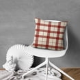 thumbnail image 5 of Christmas Buffalo Plaid Red Stripe Checkered Throw Pillow Covers Modern Square Cushion Covers Set of 2 Fashion Throw Cushion Case for Couch Sofa Bed Farmhouse, 5 of 7