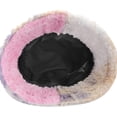 thumbnail image 3 of CoCopeaunt Women Tie Dyed Plush Bucket Hat Winter Fuzzy Casual Trendy Thick Fisherman Cap, 3 of 4