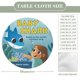 thumbnail image 2 of Baby Shark-theme Fitted Round Tablecloths Elastic Edged Table Covers Waterproof Table Cloth for Kitchen Holiday Party Tables Decor 150cm, 2 of 6