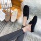 thumbnail image 4 of Zapatillas de felpa para mujer, ropa exterior de otoño e invierno, zapatos de algodón con punta cerrada y medio soporte, zapatos de invierno con forro polar, zapatos cálidos de talla grande, 4 of 6