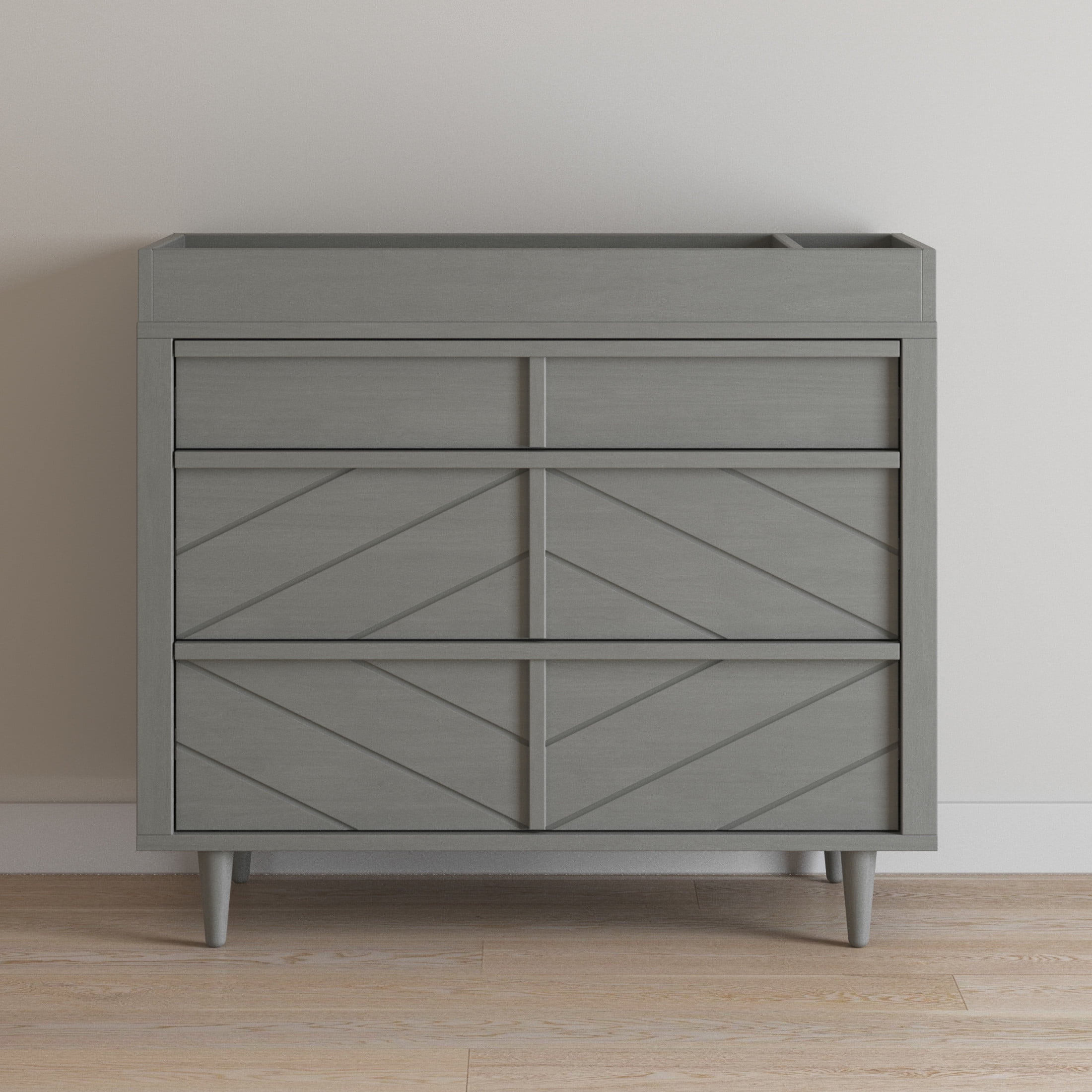 Child Craft Universal Changing Table Topper, Converts Dresser to Changing Surface, Secure Fit, Lunar Gray