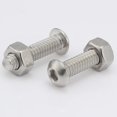 thumbnail image 5 of 1/4-20 x 3/4 "" Tornillos de cabeza de botón Tornillos de acero inoxidable 18-8 (304) Acabado brillante Rosca completa Allen Hex Drive 50 PCS, 5 of 5