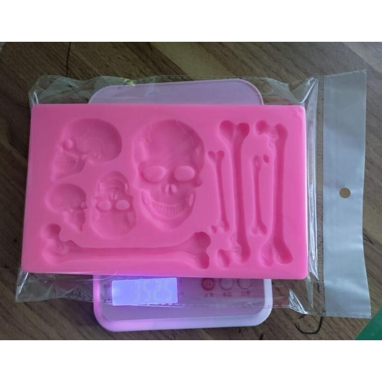 Lbecley Valentines Day Silicone Molds for Chocolate Fondant Bones Mould Tool Decoration Cake Silicone Chocolate Cake Mould Heavy Gauge Aluminum Baking