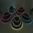 thumbnail image 6 of LINLIN LED Hat, LED Jazz Hat Flashing Fedora Hats Dancing Performance Bowler Hat Boys Girls Christmas Party Hats for Halloween Fancy Dress Party Cosplay Performance, 6 of 6