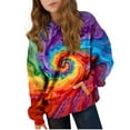 thumbnail image 1 of Sudadera con capucha para niñas y niños, sudadera de manga larga con cuello redondo y estampado de moda, jersey con bolsillo, 1 of 8