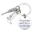 thumbnail image 4 of Fathers Day Gift if Dad Cant Fix It No One Can Key Chain with Tool Charms, 4 of 8