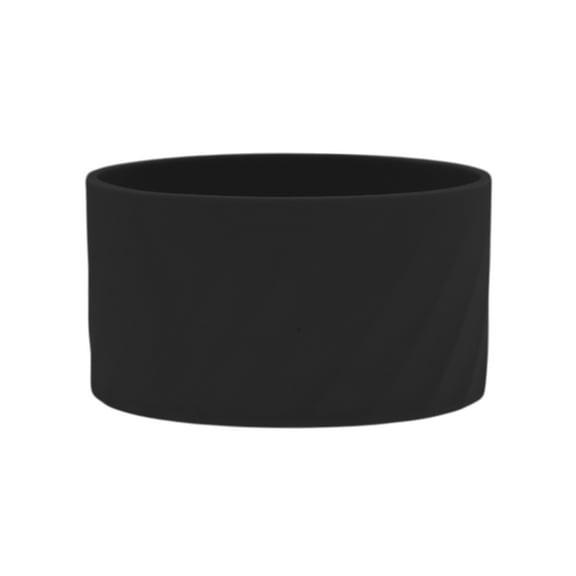 Unique Bargains 1 Pc Protective Spiral Pattern Water Bottle Boot Silicone Black