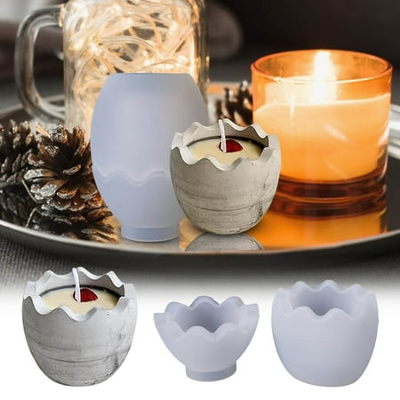 

Glass Flower Pot Candle Holder Easter Egg Storage Storage Decoration Silicone